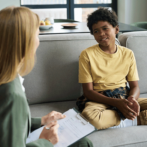 Care worker with a vulnerable young person