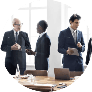 People talking in a meeting room